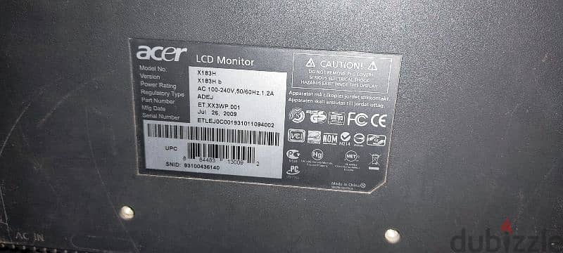 شاشة كمبيوتر Acer 3