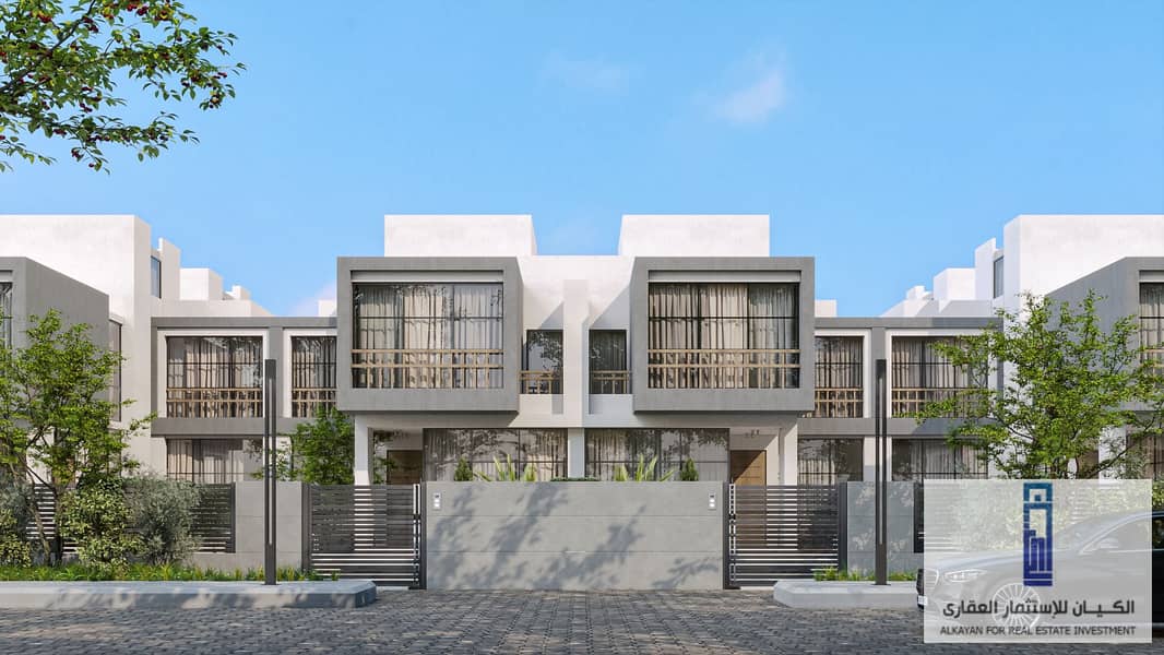 Own a villa at the price of an apartment in installments for 8 years in Somow Compound, Sheikh Zayed 1