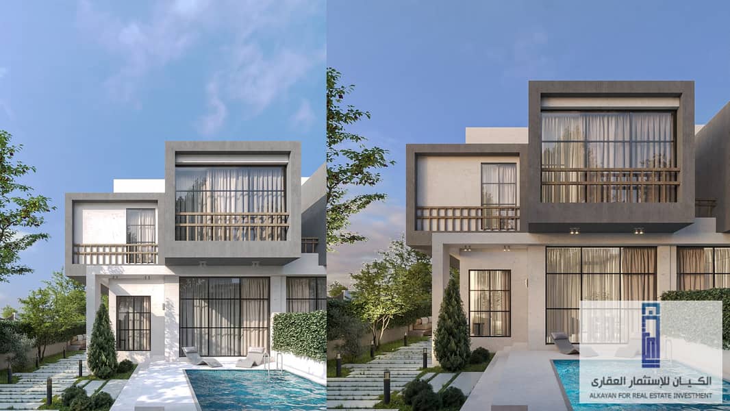 Own a villa at the price of an apartment in installments for 8 years in Somow Compound, Sheikh Zayed 5