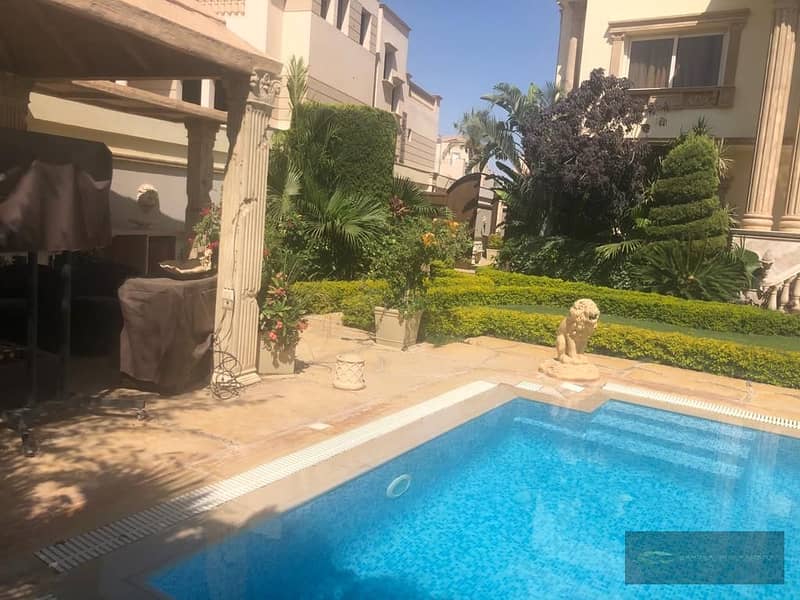 A palace for sale in one of the most luxurious compounds in Sheikh Royal City Compound. A palace with a building area of ​​900 square meters and 7 bed 9