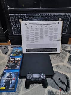 ps4 slim - original controller - 3 games