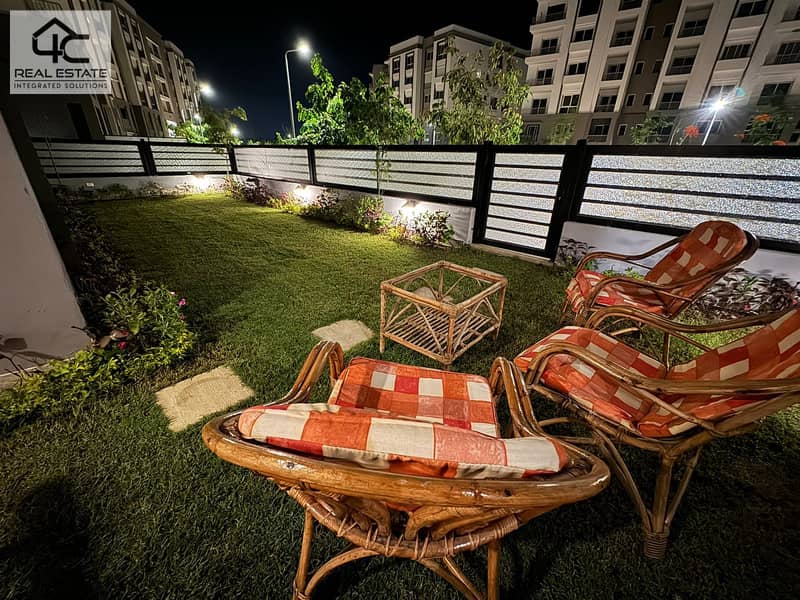 Apartment with private garden for rent  fully finished and ready to move Hyde Park New Cairo 20