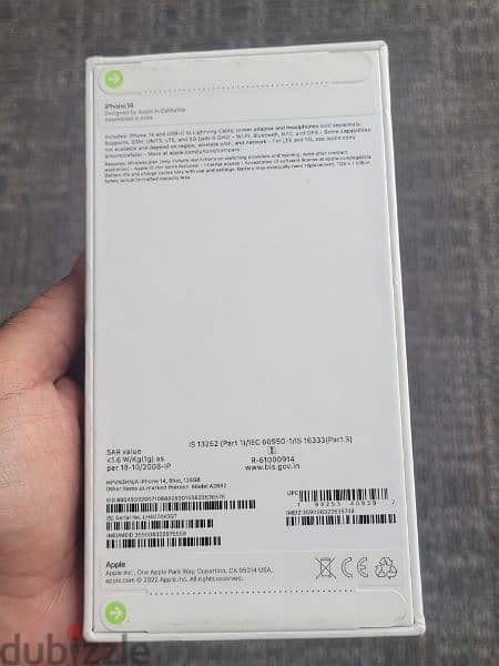 iPhone 14 , blue 128GB -NEW sealed box 3