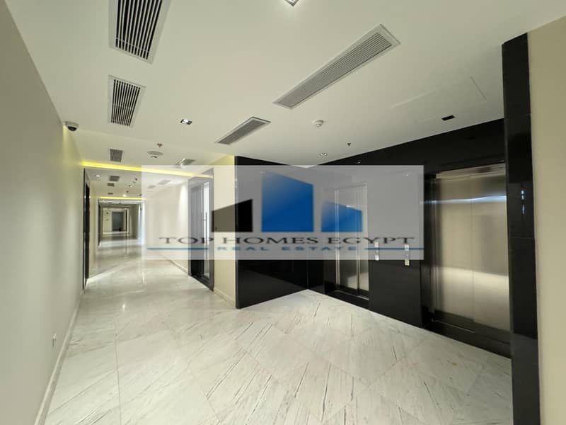 Office for rent 119 sqm fully finished direct on North 90th - 5th Settlement / مكتب إداري للإيجار تشطيب كامل علي التسعين الشمالي مباشرة 11