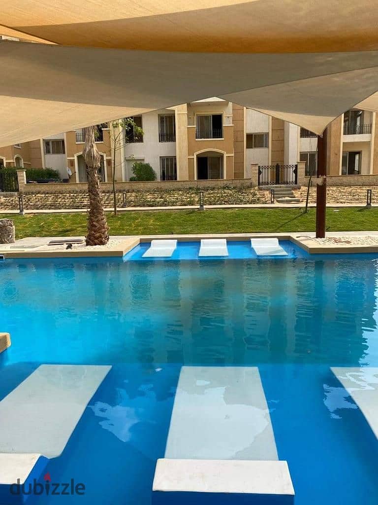 130m apartment with a distinctive view inside the compound in Telal East, Fifth Settlement 6