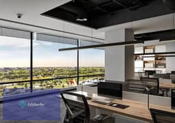 Office with a mandatory lease contract, Skylight View, first row on Central Park, managed by Cbre, which manages Burj Khalifa and the iconic tower 0