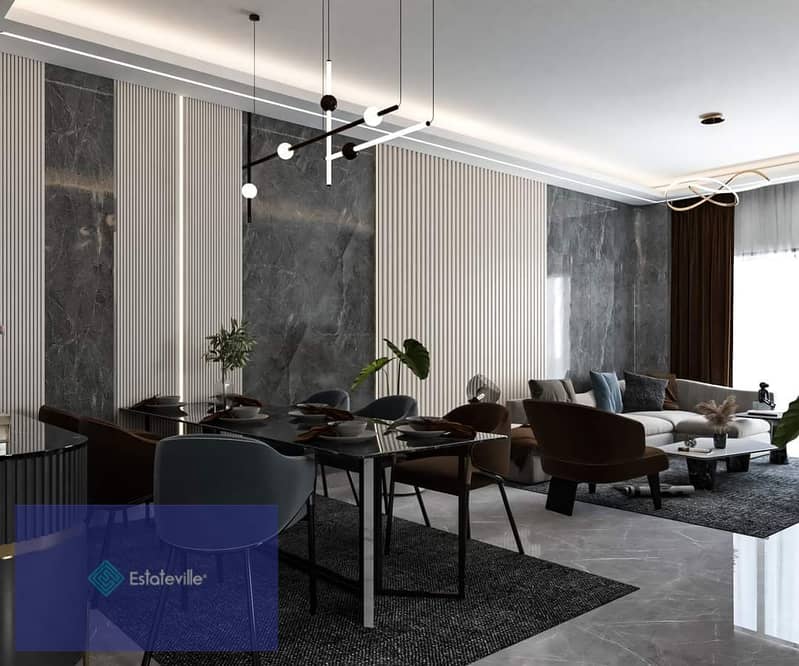 At the opening price, with a down payment of 300,000, an apartment of 178 meters in the Gziza Compound, a garden complete with natural and water lands 11