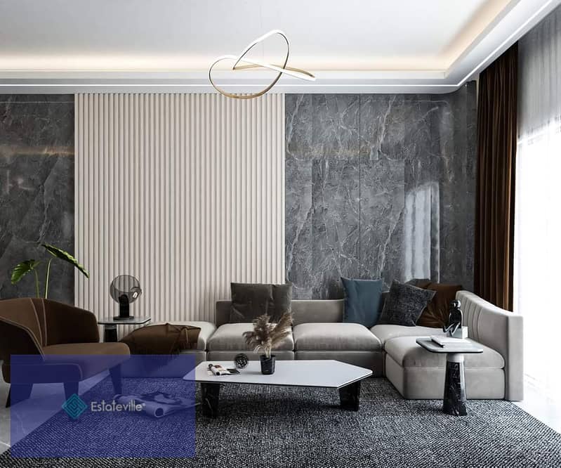 At the opening price, with a down payment of 300,000, an apartment of 178 meters in the Gziza Compound, a garden complete with natural and water lands 12