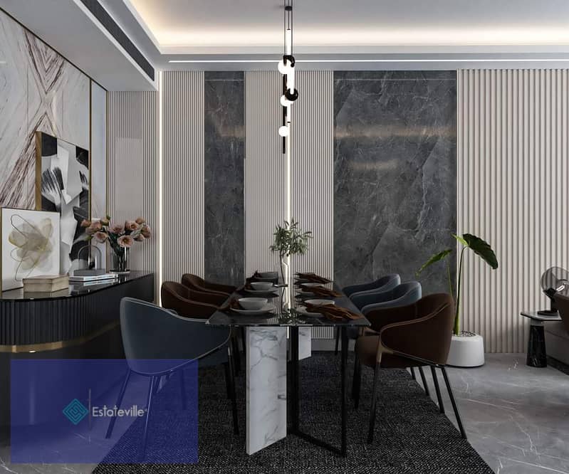 At the opening price, with a down payment of 212,000, a 125-meter apartment in Gziza Compound, a garden complete with natural and water landscapes 6