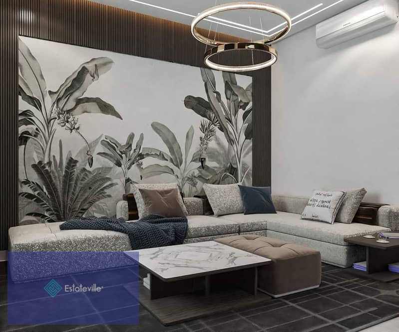 At the opening price, with a down payment of 212,000, a 125-meter apartment in Gziza Compound, a garden complete with natural and water landscapes 17