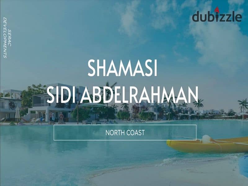 Fully finished 3-room chalet in Shamasi, Sidi Abdel Rahman Only 10% down payment with view on the lagoon 3