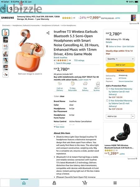 truefree t3  airpods 4