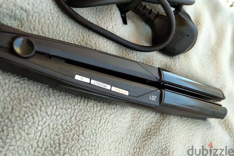 BaByliss 2-in-1 Wet And Dry Hair Curler & Straightener Intense Protect 1