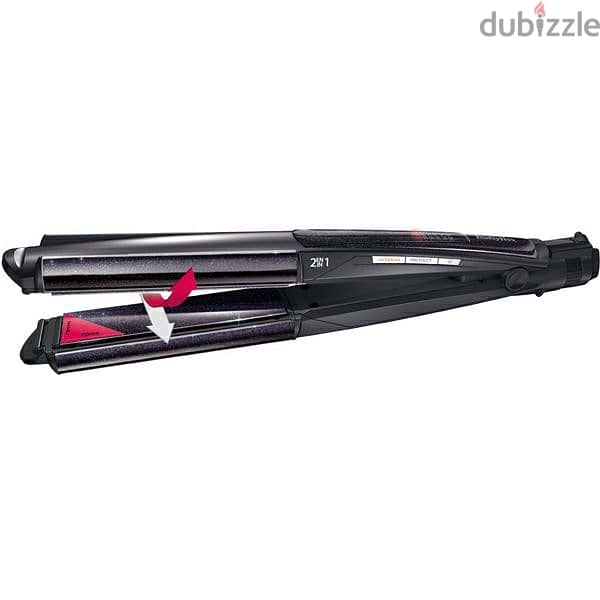 BaByliss 2-in-1 Wet And Dry Hair Curler & Straightener Intense Protect 16