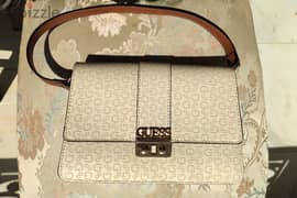 Guess Factory Evie Embossed Logo Shoulder Bag