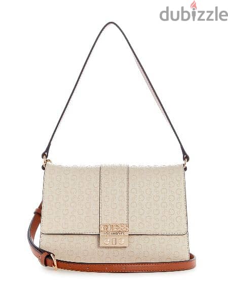 Guess Factory Evie Embossed Logo Shoulder Bag 12