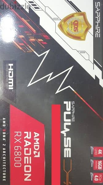 RX 6800 16GB OC DDR6  لم يستخدم للبيع لعدم الحاجة 2