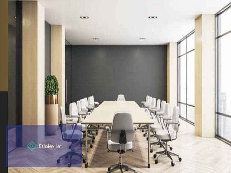 Guaranteed investment 70 square meter office finished with 10% down payment and 10 years installments without interest in front of the International S 4