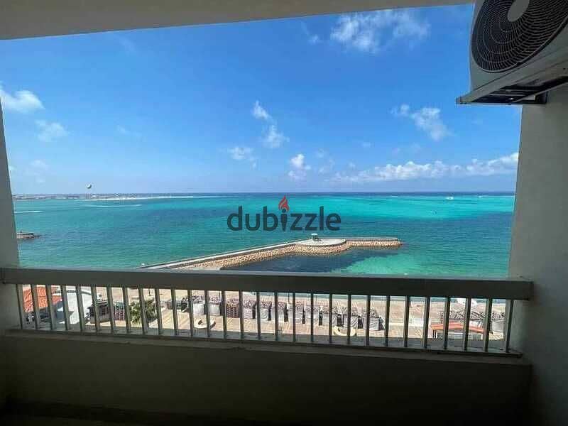 علي ابراج العلمين شقه 200م متشطبه للبيع في مزارين with half price chalet  ,200m, for sale in Alamein 4