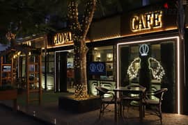 Cafe for rent, fully furnished with the latest equipment in a vital location in Almaza, Heliopolis, next to famous restaurants and malls