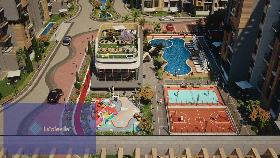 3-bedroom apartment with lakes, steps from the American University, the most luxurious compound in the settlement, Sur in Sur, with Diyar Al Mukhabara 5