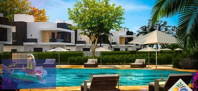 With a down payment of 622 thousand, a modern direct double height villa with Securit facades on the lagoon, receipt for two years.