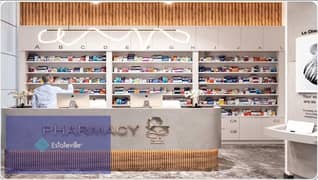 Pharmacy for sale at launch price, serving a complete medical building, schools and residential buildings in the best location in Banfsaj Buildings