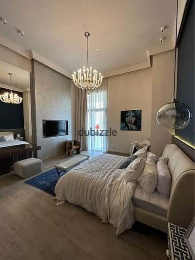 Preview 3 rooms apartment for sale with a view on the lagoon in Tilal East New Cairo