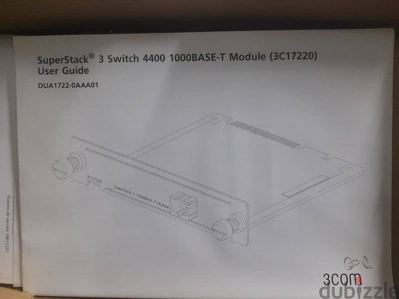 3Com SUPERSTACK 3 SWITCH 4400 1000Base- T Module 1