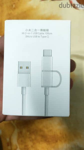 Mi 2 in 1 Cable Micro USB to Type C 0