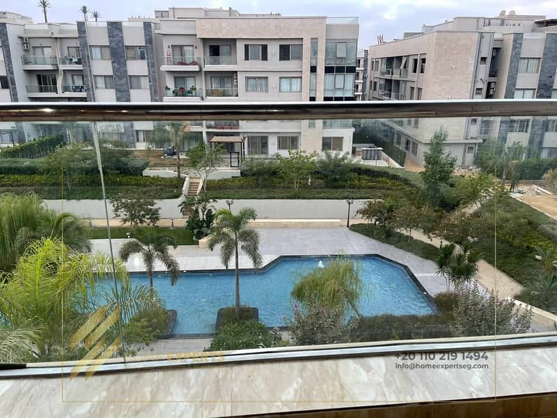 A luxury furnished apartment for rent in Galeria moon valley Compound, Fifth Settlement 2