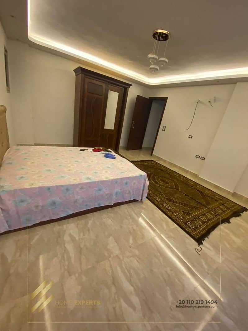 A luxury furnished apartment for rent in Galeria moon valley Compound, Fifth Settlement 12