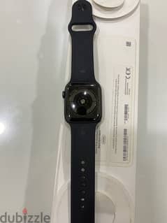 ساعه  ابل SERIES 4 Space Gray Aluminum Case Black Sport Band 44 MM