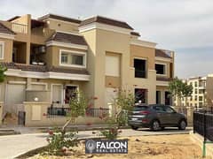 With 42% Cash Discount 3 Floors Villa For Sale With 8 Year Installments, In Sarai New Cairo direct next to Madinty