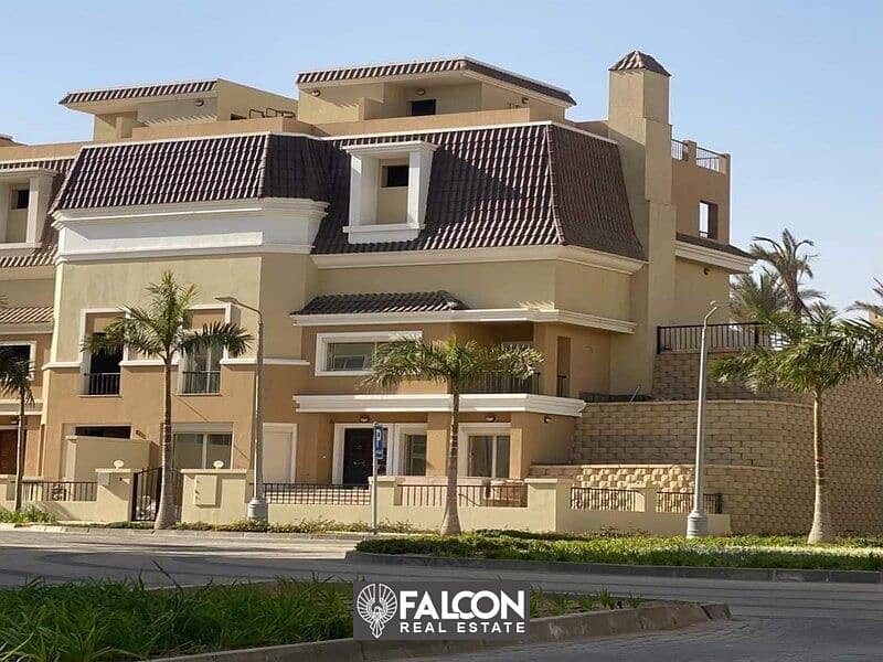 With 42% Cash Discount 5 Rooms Villa next to Madinty For Sale With 8 Year Installments, In Sarai New Cairo 1