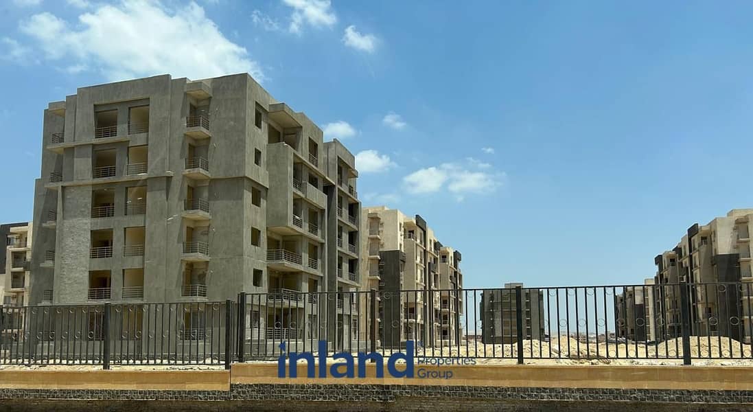 For sale a finished apartment in the heart of New Zayed, minutes from Hyper One and Dandy Mall in Bliss Gate Compound 6