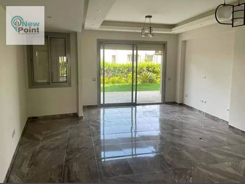 For sale an apartment 195m directly in front of Al Rehab City in Creek Town Compound 9