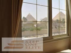 Apartment for sale + private garden (immediate delivery) with a distinctive view of the pyramids