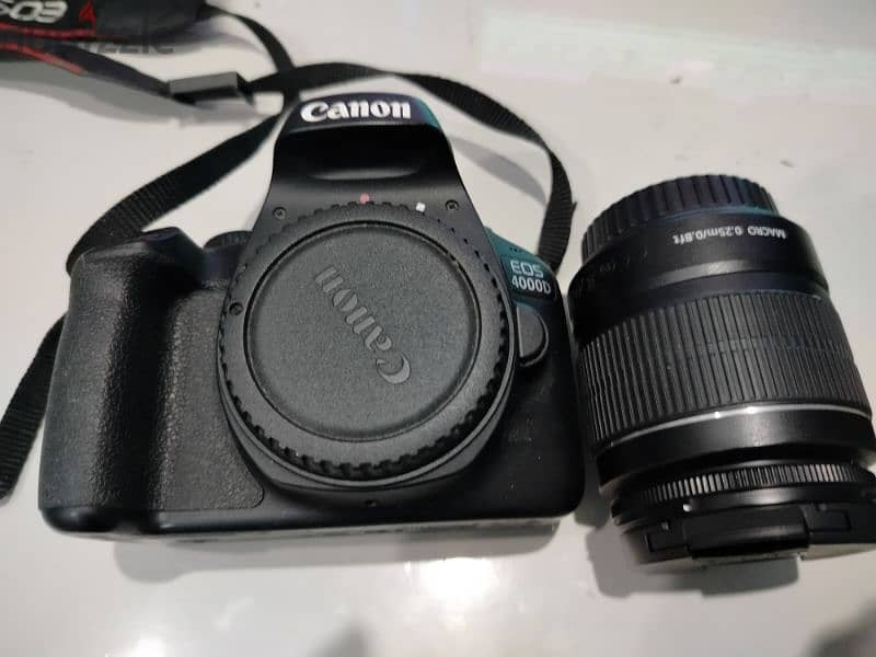 canon 4000d + lens + memory card 1