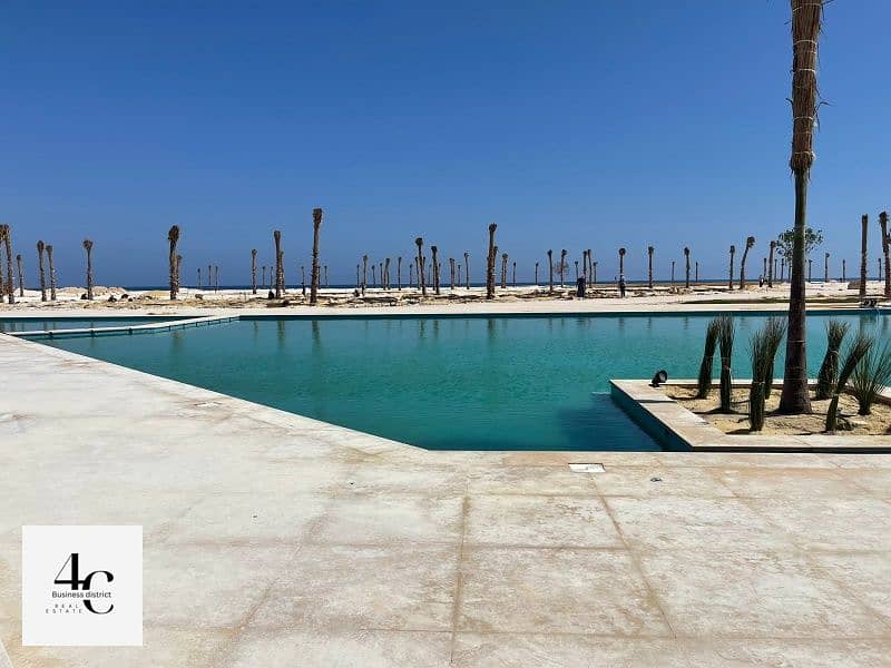 Penthouse 73m with roof 20m with the lowest price and down payment for sale with a direct view of a swimming pool in Seashore Hyde Park North Coast 7