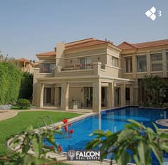 A very luxurious separate villa for sale in the most prestigious compound in Sheikh Zayed, with an open view and a private swimming pool, alkarma vaha