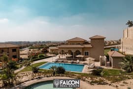 A luxurious villa with a private swimming pool in a very elegant compound in Sheikh Zayed, with a fabulous view on the landscape Alkarma vaha