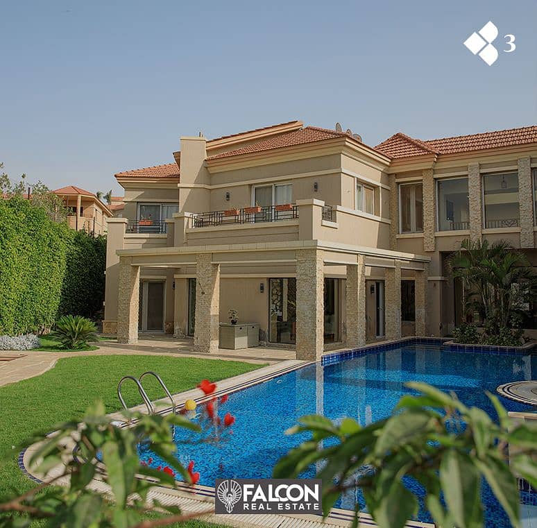 A luxurious villa with a private swimming pool in a very elegant compound in Sheikh Zayed, with a fabulous view on the landscape Alkarma vaha 4