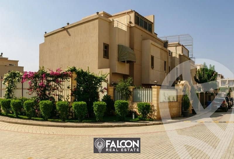 Separate villa with swimming pool for sale in the most prestigious compound in Sheikh Zayed with the most beautiful view inside the alKarma vaha 6