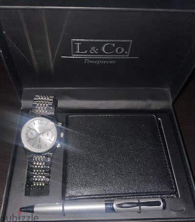 L & CO brand new watch + wallet + pen