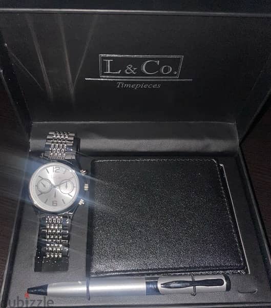 L & CO brand new watch + wallet + pen 0