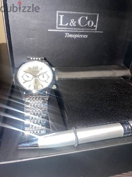 L & CO brand new watch + wallet + pen 3