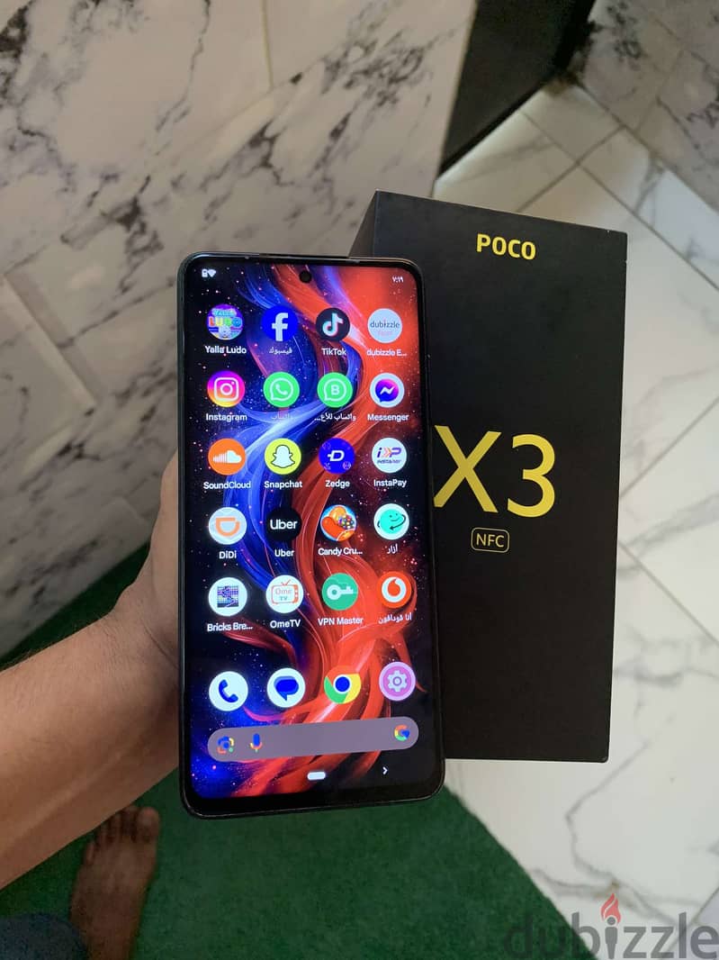 Poco x3 Nfc 128Giga 6Ram بيع بدل 2