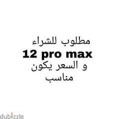 مطلوب 12 pro max