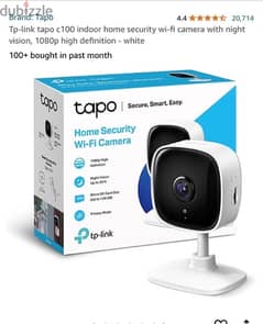 Tp-link tapo c100 indoor home security wi-fi camera with night vision,